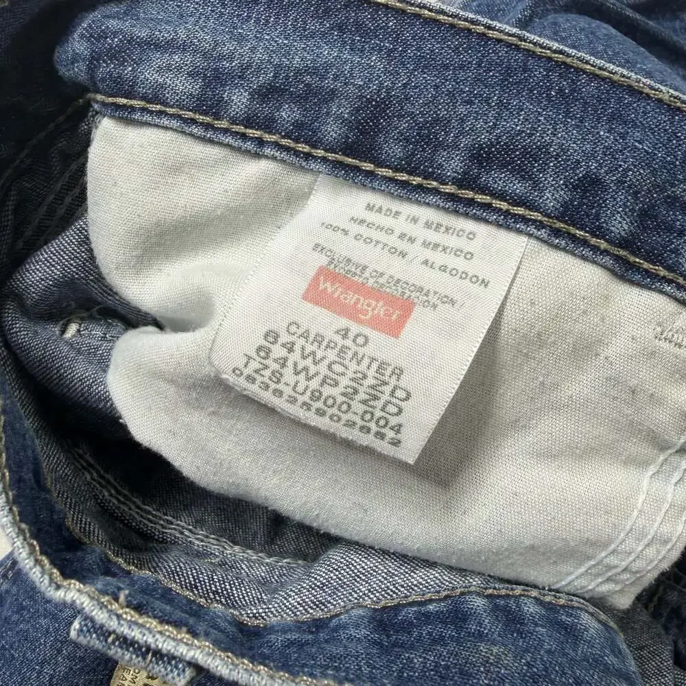 Wrangler Men's Blue Denim Carpenter Shorts Size 40